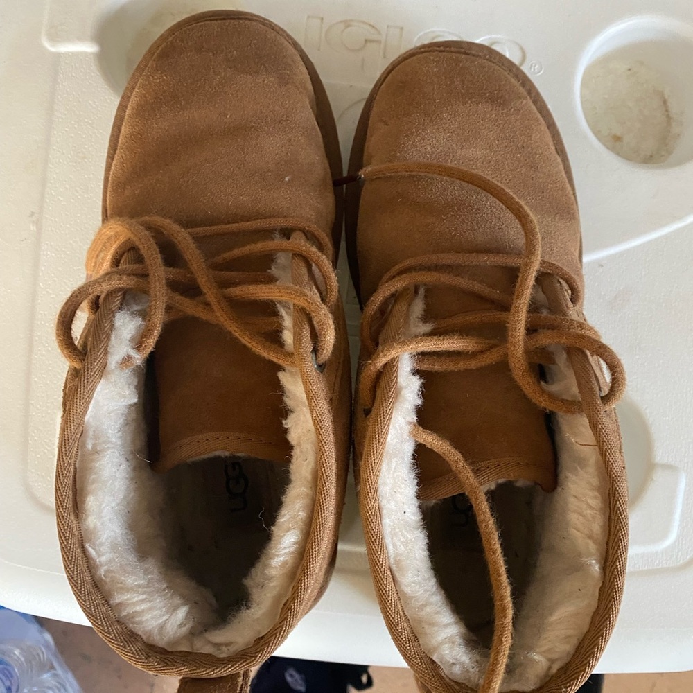 UGG Men's Tan Shoes with Cream Lining
